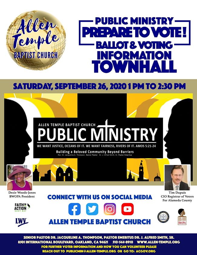 Final Updated PREPARE TO VOTE Town Hall Flyer 9 opt