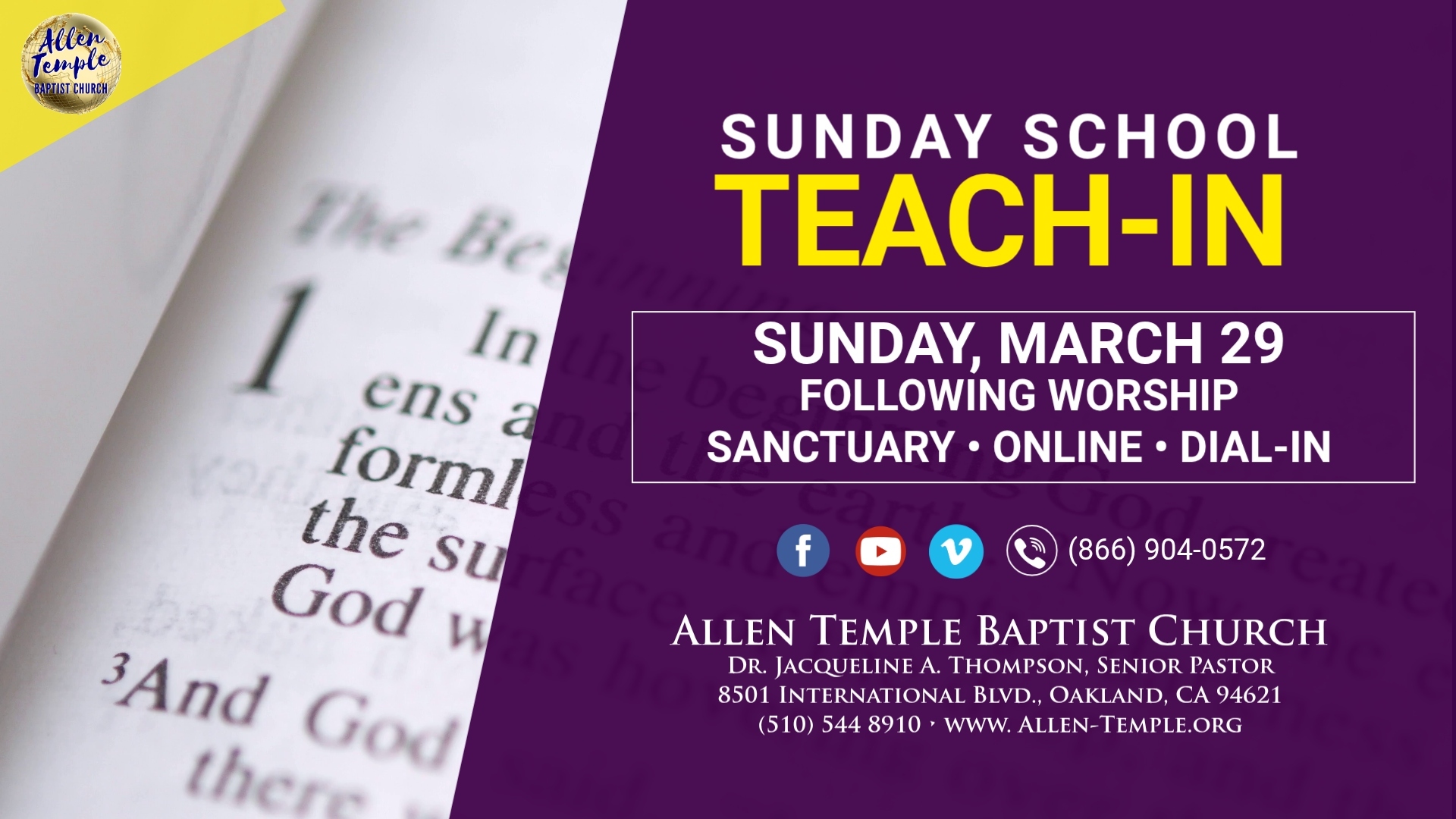 ATBC Sunday School Teach In Mar 26 Strategies