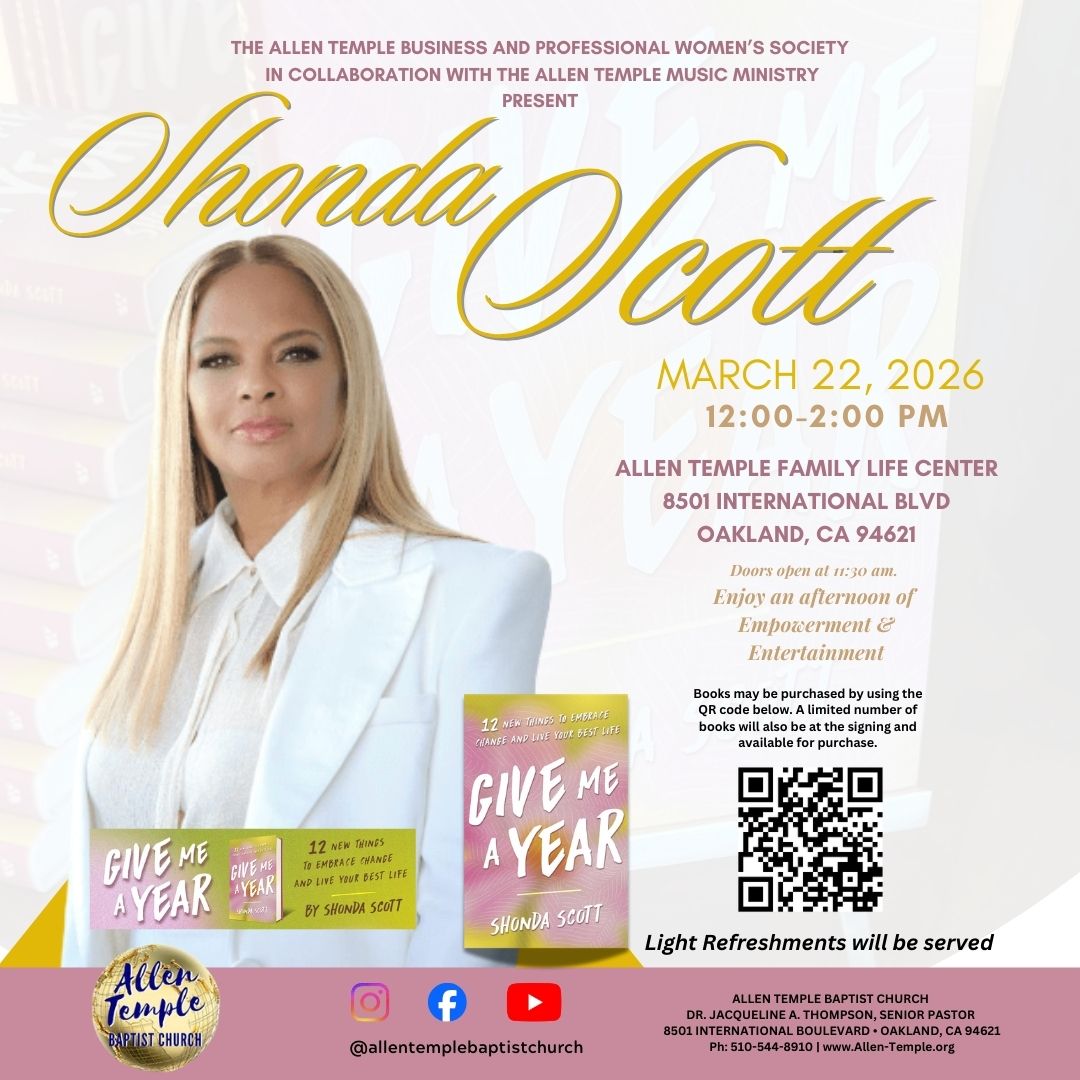 Allen Temple Shonda Scott Flyer 1080 x 1080 px