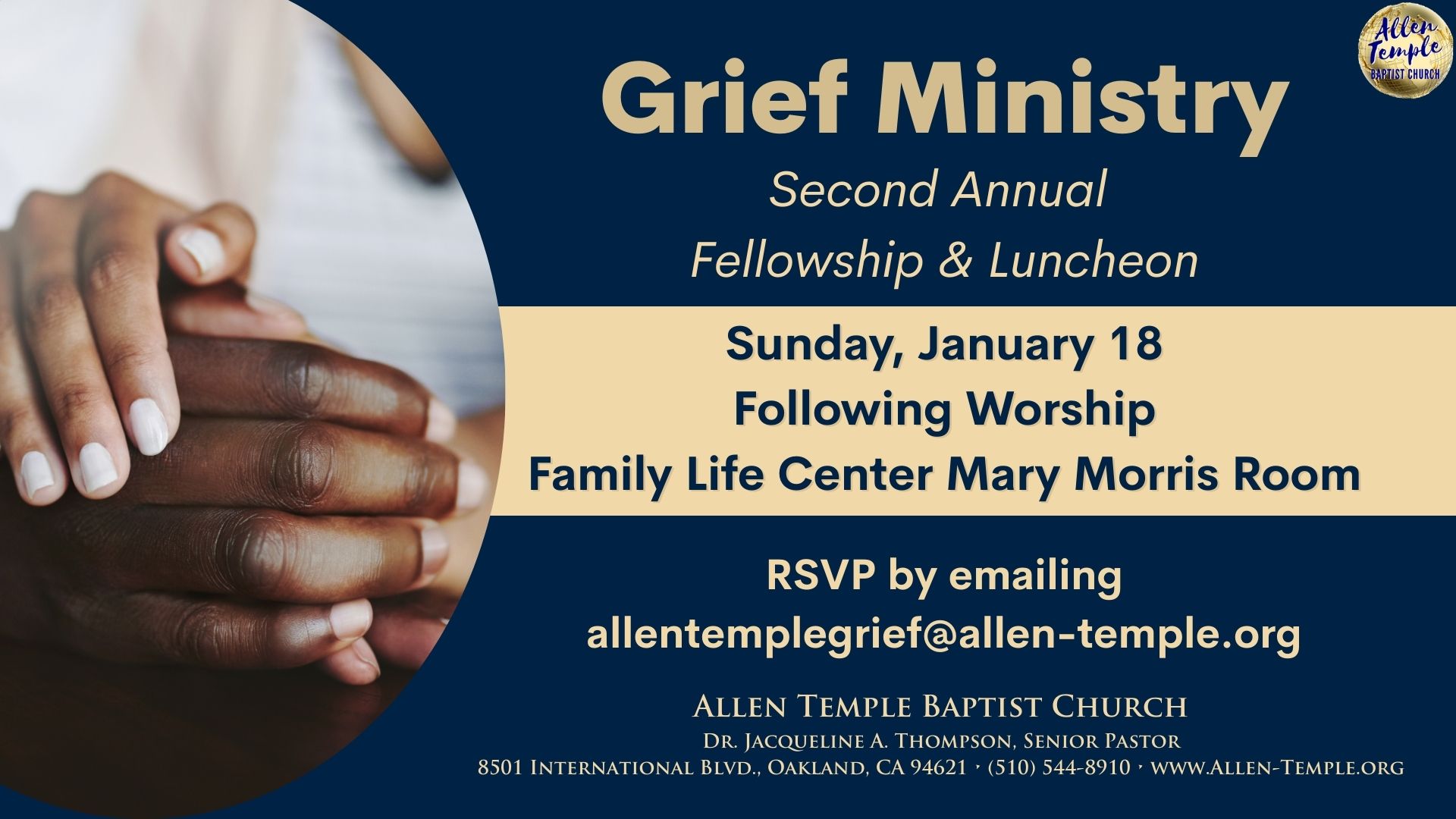 Grief Ministry Fellowship Jan 25 Strategies