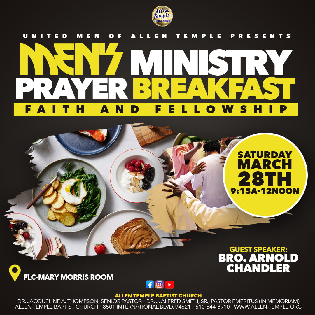 Mens Ministry Prayer Breakfast 2026 1080 x 1080 Revision 1 1