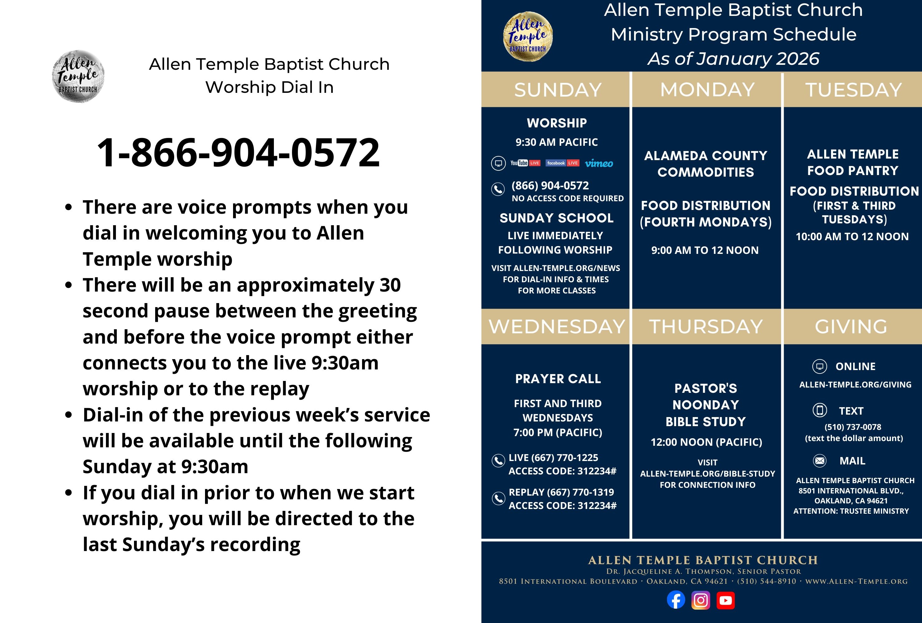 virtual ministry program schedule jan 24